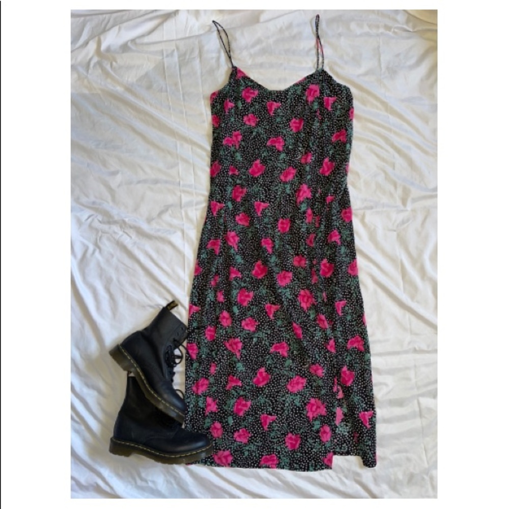 motel rocks black and white polka dot dress